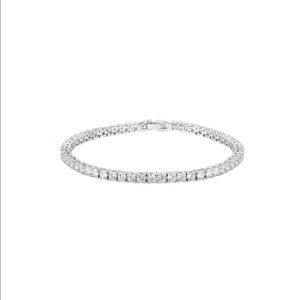 14k White Gold 3mm Tennis Bracelet